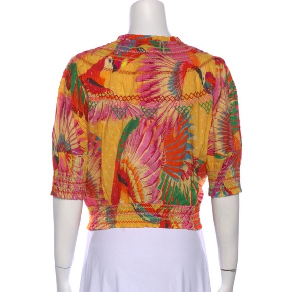 FARM Rio Multicolor Parrot Print Blouse - Picture 3 of 3